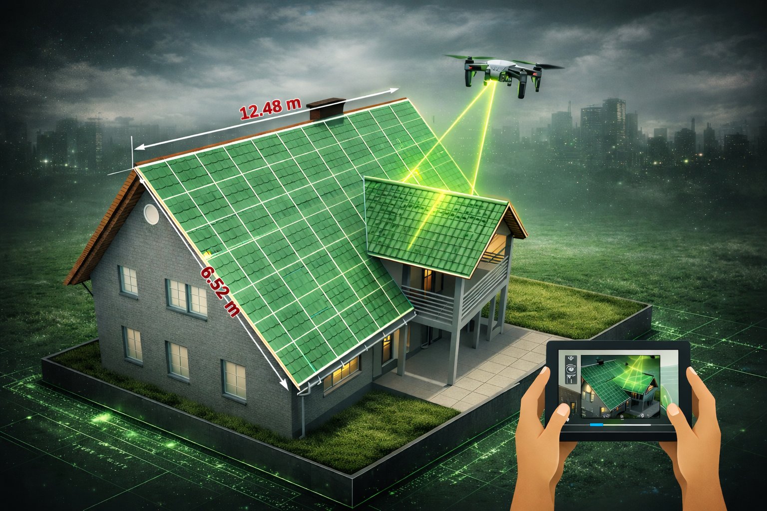 Dachaufmaß per Drohne