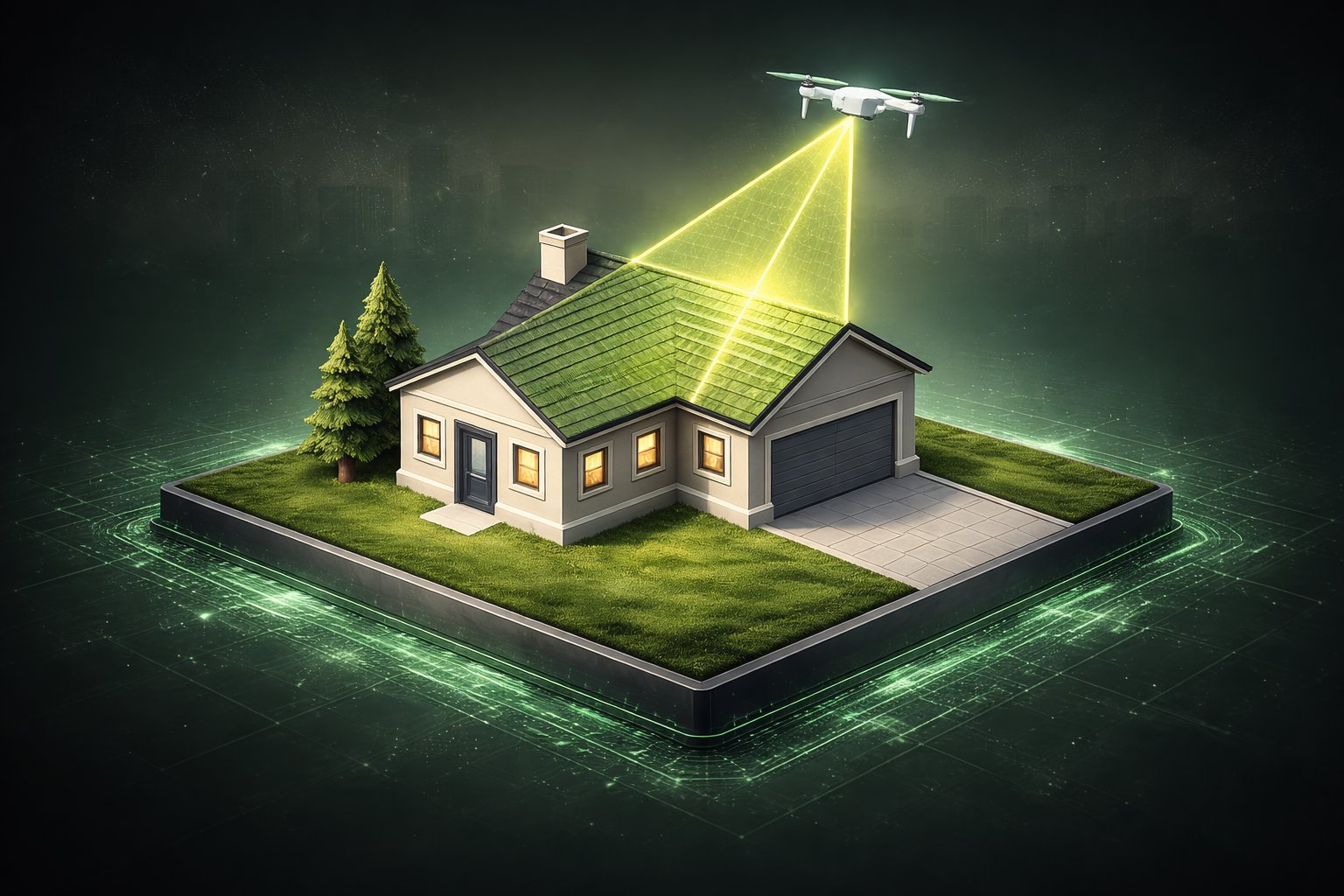 Dachinspektion per Drohne